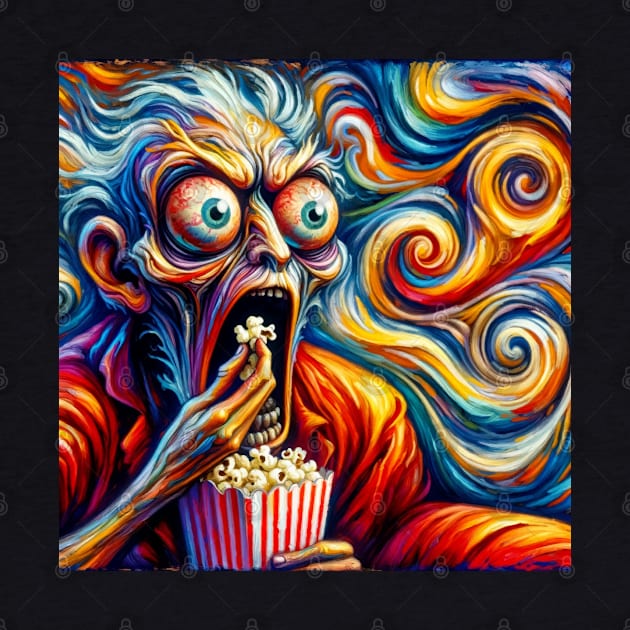 Scream for Popcorn: Humorous National Popcorn Day by Edd Paint Something